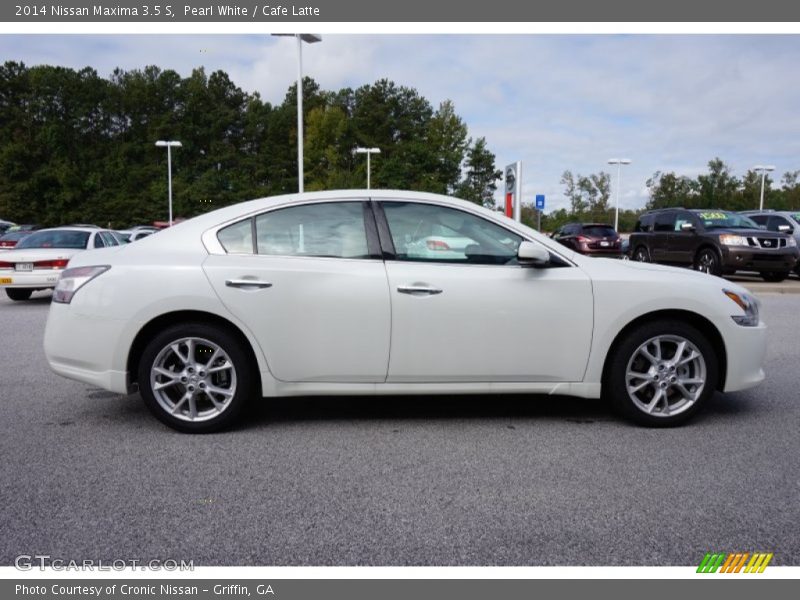 Pearl White / Cafe Latte 2014 Nissan Maxima 3.5 S
