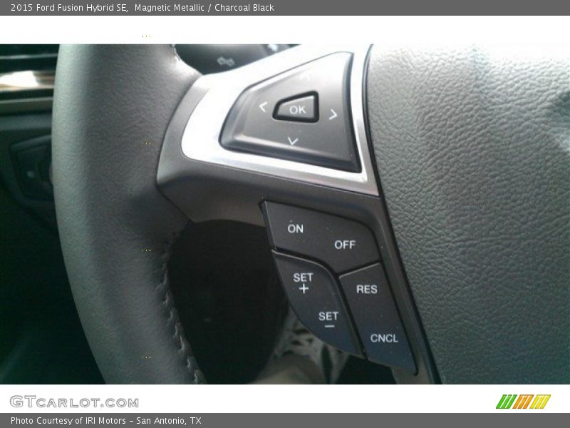 Magnetic Metallic / Charcoal Black 2015 Ford Fusion Hybrid SE