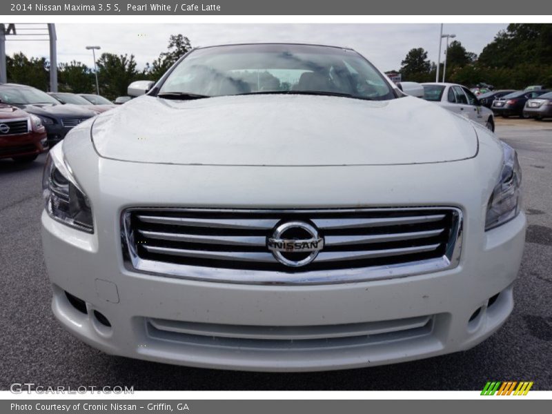 Pearl White / Cafe Latte 2014 Nissan Maxima 3.5 S