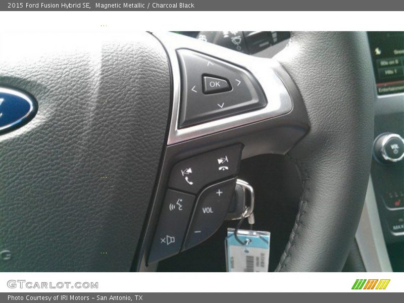 Magnetic Metallic / Charcoal Black 2015 Ford Fusion Hybrid SE