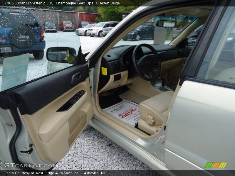Champagne Gold Opal / Desert Beige 2006 Subaru Forester 2.5 X