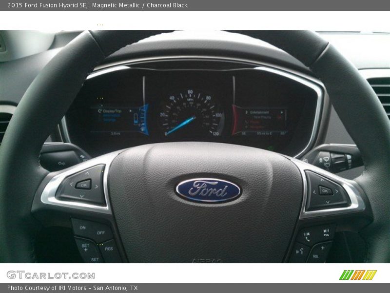 Magnetic Metallic / Charcoal Black 2015 Ford Fusion Hybrid SE