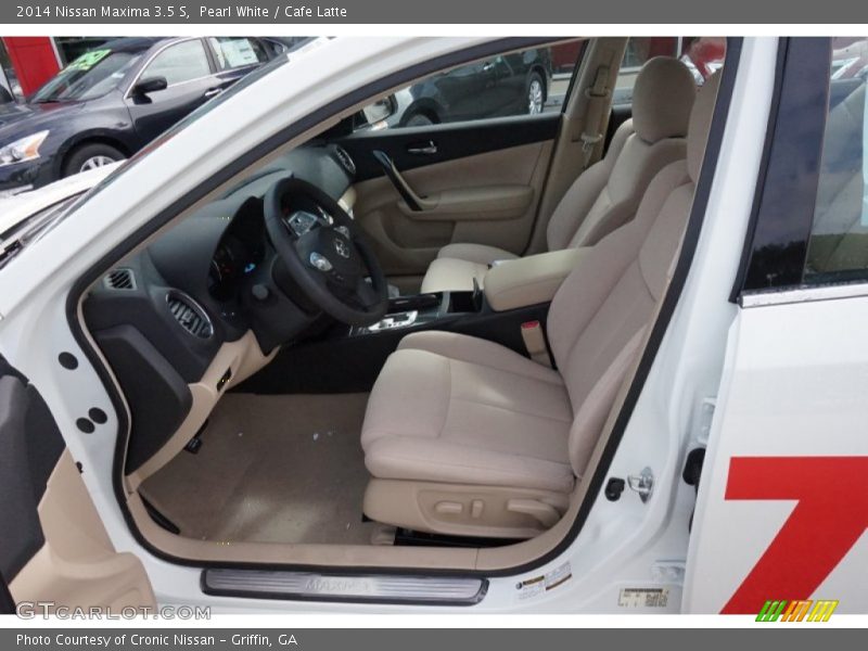 Pearl White / Cafe Latte 2014 Nissan Maxima 3.5 S