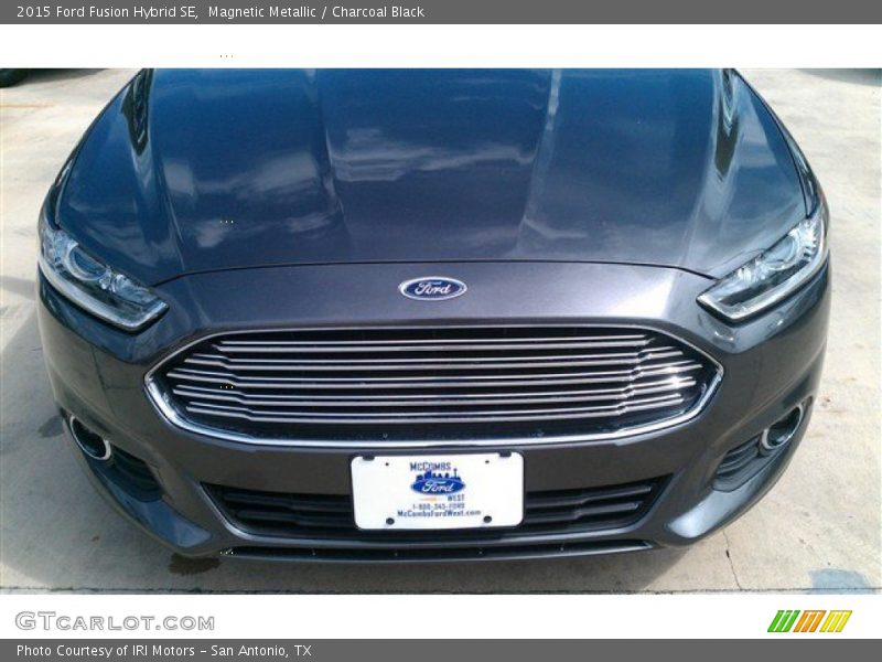 Magnetic Metallic / Charcoal Black 2015 Ford Fusion Hybrid SE