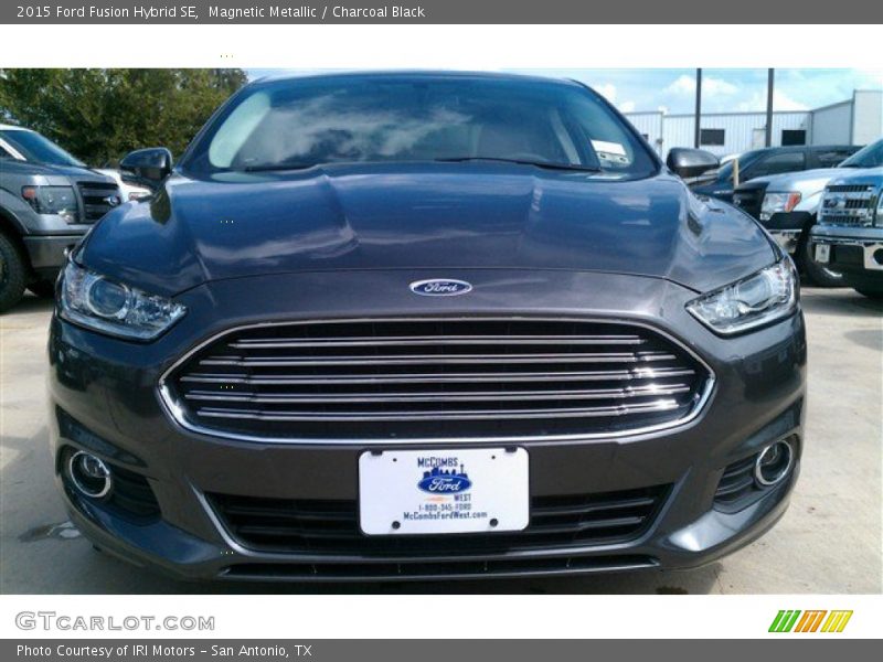Magnetic Metallic / Charcoal Black 2015 Ford Fusion Hybrid SE