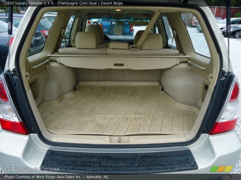 Champagne Gold Opal / Desert Beige 2006 Subaru Forester 2.5 X