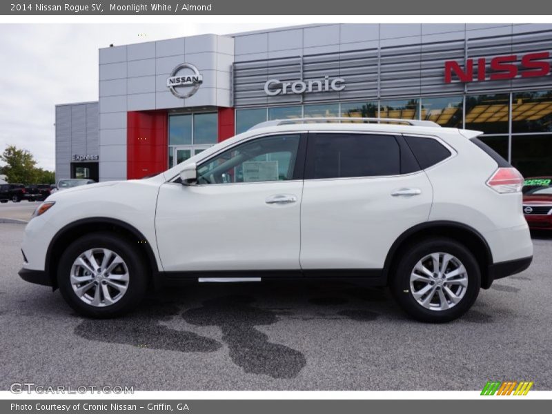 Moonlight White / Almond 2014 Nissan Rogue SV