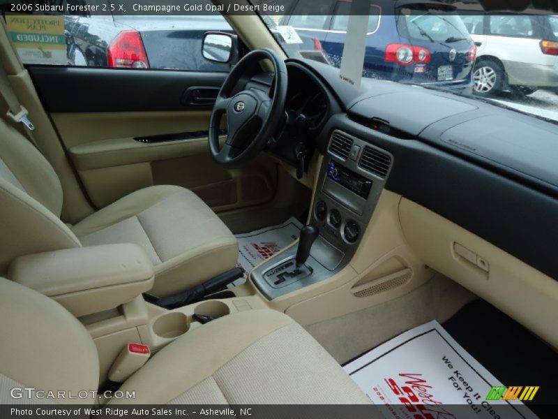 Champagne Gold Opal / Desert Beige 2006 Subaru Forester 2.5 X