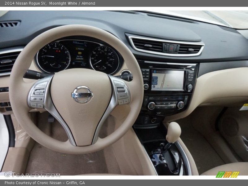 Moonlight White / Almond 2014 Nissan Rogue SV