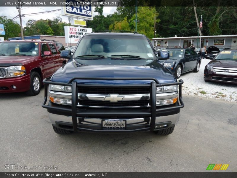 Indigo Blue Metallic / Tan/Neutral 2002 Chevrolet Tahoe LT 4x4