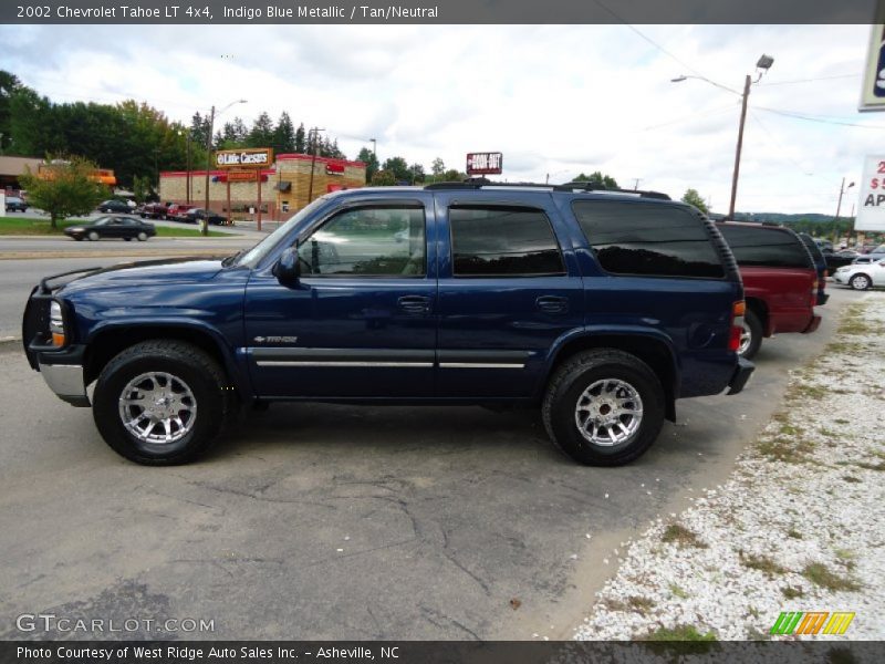 Indigo Blue Metallic / Tan/Neutral 2002 Chevrolet Tahoe LT 4x4