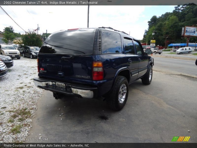 Indigo Blue Metallic / Tan/Neutral 2002 Chevrolet Tahoe LT 4x4