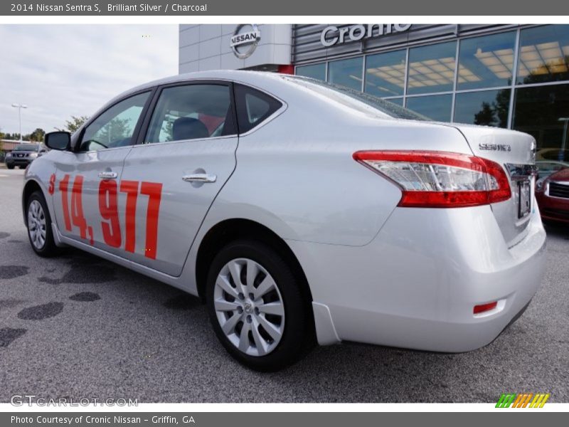 Brilliant Silver / Charcoal 2014 Nissan Sentra S