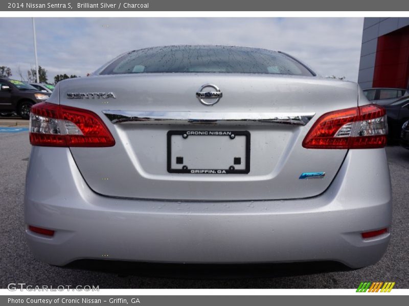 Brilliant Silver / Charcoal 2014 Nissan Sentra S