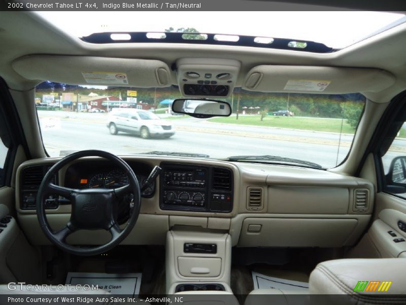 Indigo Blue Metallic / Tan/Neutral 2002 Chevrolet Tahoe LT 4x4