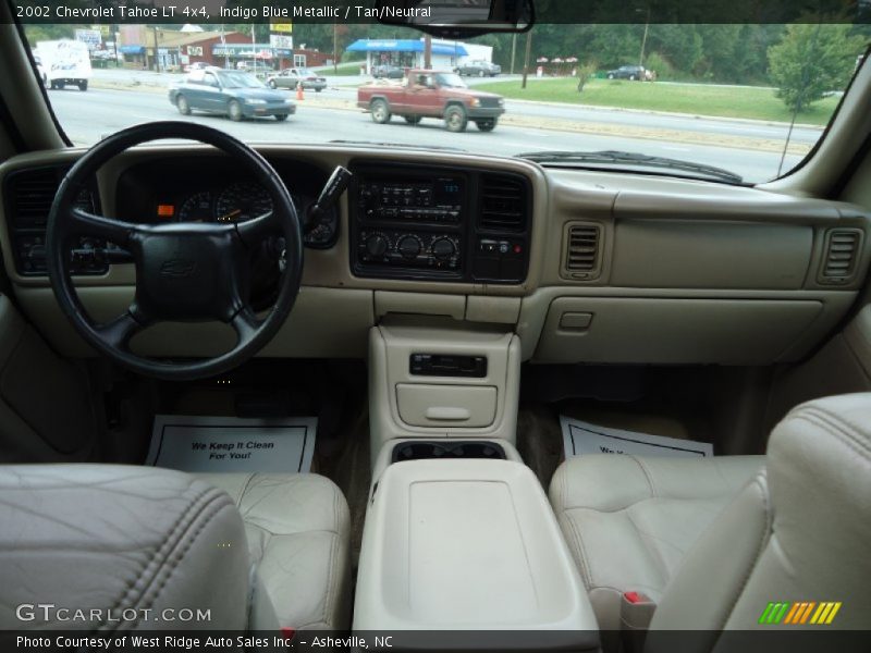 Indigo Blue Metallic / Tan/Neutral 2002 Chevrolet Tahoe LT 4x4