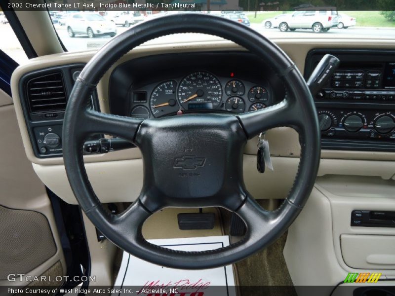 Indigo Blue Metallic / Tan/Neutral 2002 Chevrolet Tahoe LT 4x4