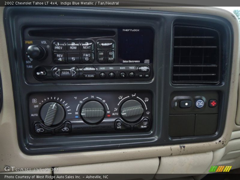Indigo Blue Metallic / Tan/Neutral 2002 Chevrolet Tahoe LT 4x4
