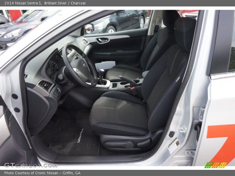 Brilliant Silver / Charcoal 2014 Nissan Sentra S