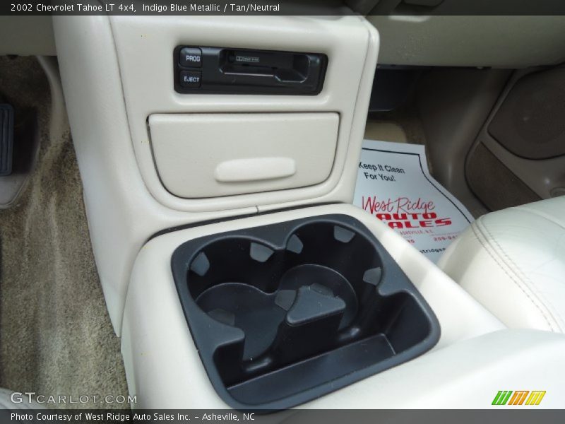 Indigo Blue Metallic / Tan/Neutral 2002 Chevrolet Tahoe LT 4x4