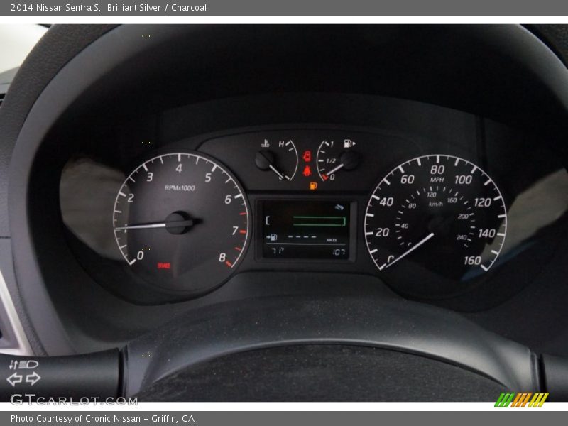 Brilliant Silver / Charcoal 2014 Nissan Sentra S