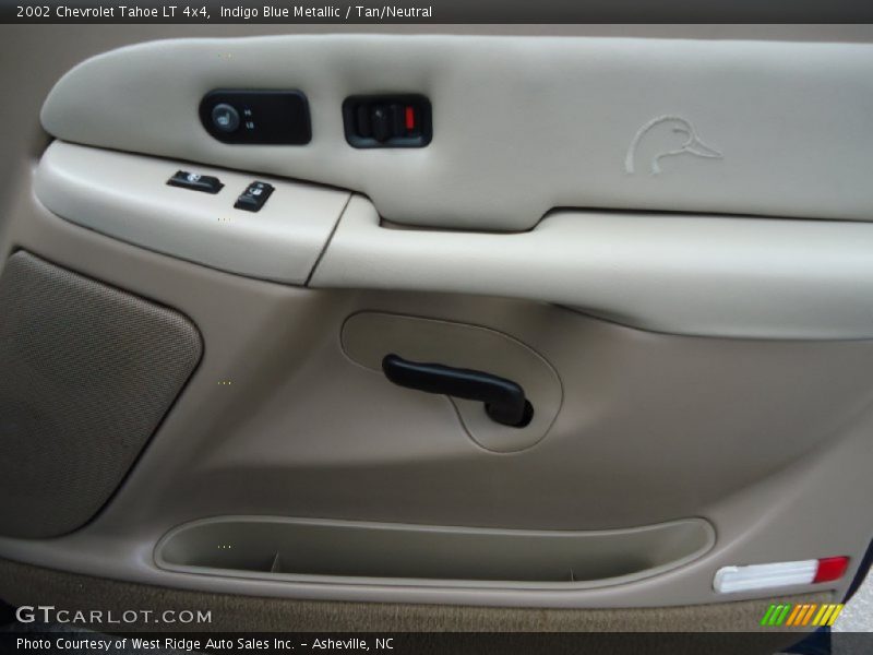 Indigo Blue Metallic / Tan/Neutral 2002 Chevrolet Tahoe LT 4x4