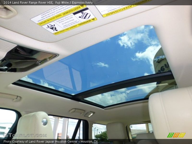 Fuji White / Espresso/Ivory 2014 Land Rover Range Rover HSE