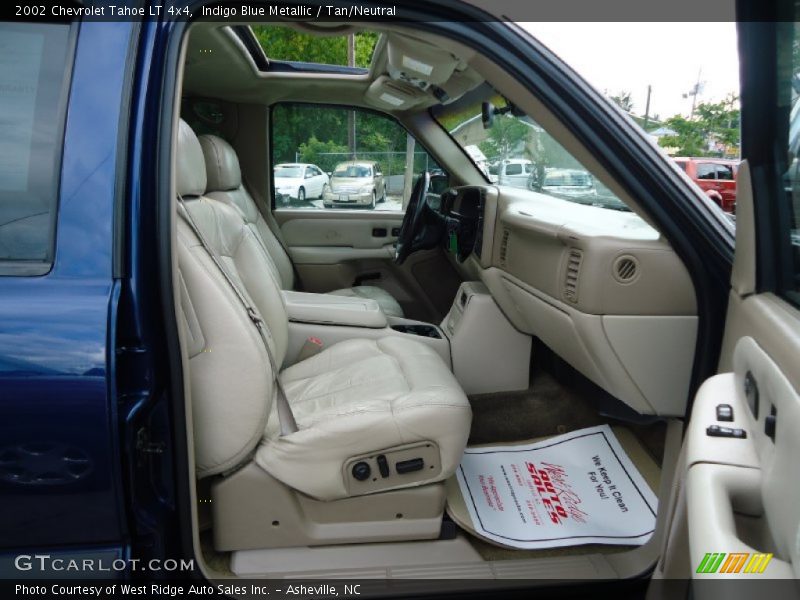 Indigo Blue Metallic / Tan/Neutral 2002 Chevrolet Tahoe LT 4x4