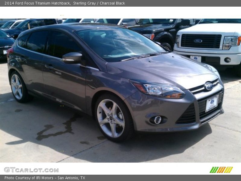 Sterling Gray / Charcoal Black 2014 Ford Focus Titanium Hatchback