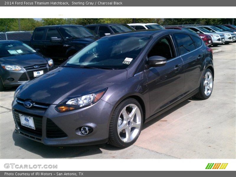 Sterling Gray / Charcoal Black 2014 Ford Focus Titanium Hatchback