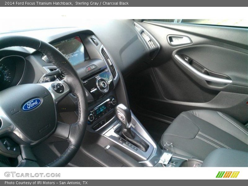 Sterling Gray / Charcoal Black 2014 Ford Focus Titanium Hatchback