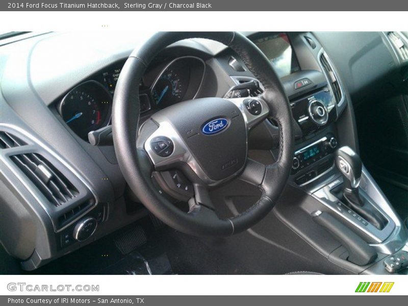 Sterling Gray / Charcoal Black 2014 Ford Focus Titanium Hatchback