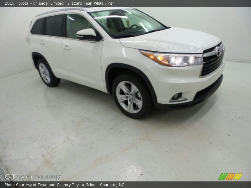 Blizzard Pearl White / Ash 2015 Toyota Highlander Limited