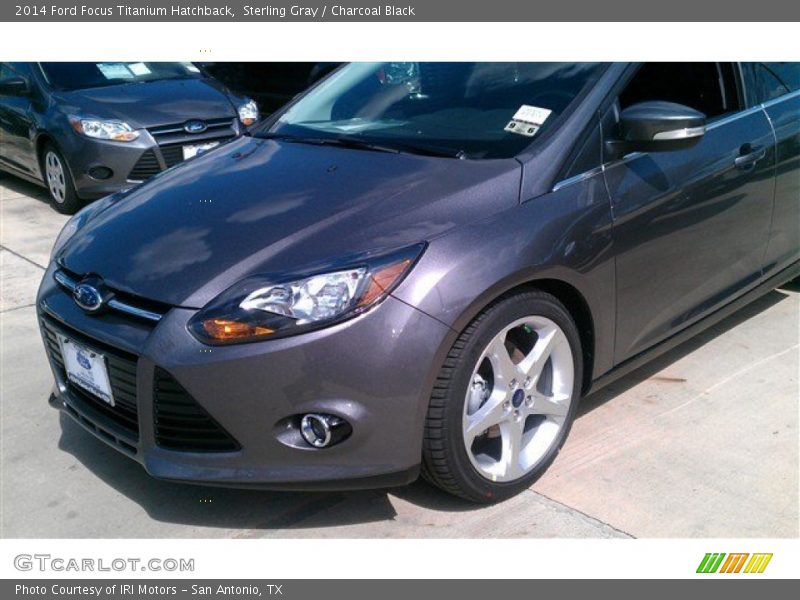 Sterling Gray / Charcoal Black 2014 Ford Focus Titanium Hatchback