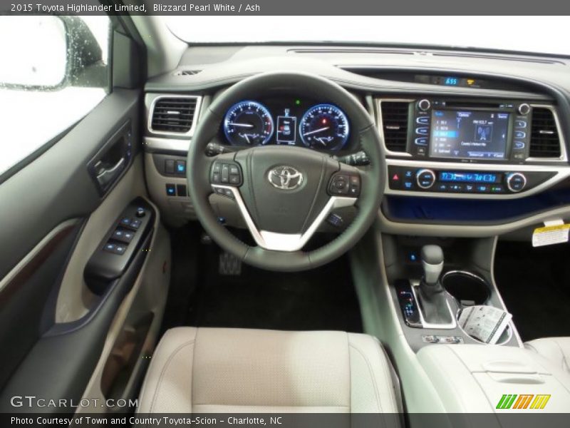 Blizzard Pearl White / Ash 2015 Toyota Highlander Limited
