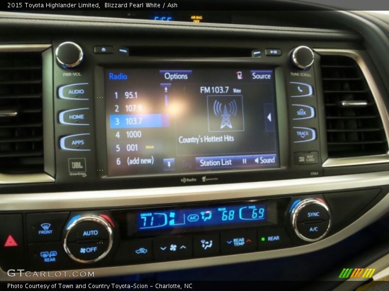 Blizzard Pearl White / Ash 2015 Toyota Highlander Limited
