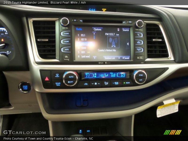 Blizzard Pearl White / Ash 2015 Toyota Highlander Limited