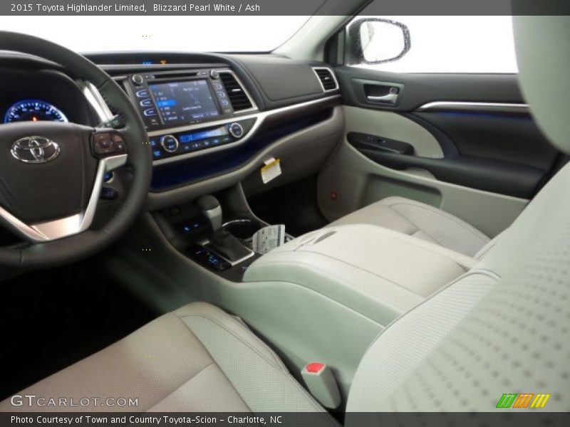 Blizzard Pearl White / Ash 2015 Toyota Highlander Limited