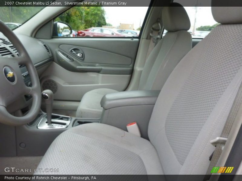 Silverstone Metallic / Titanium Gray 2007 Chevrolet Malibu LS Sedan