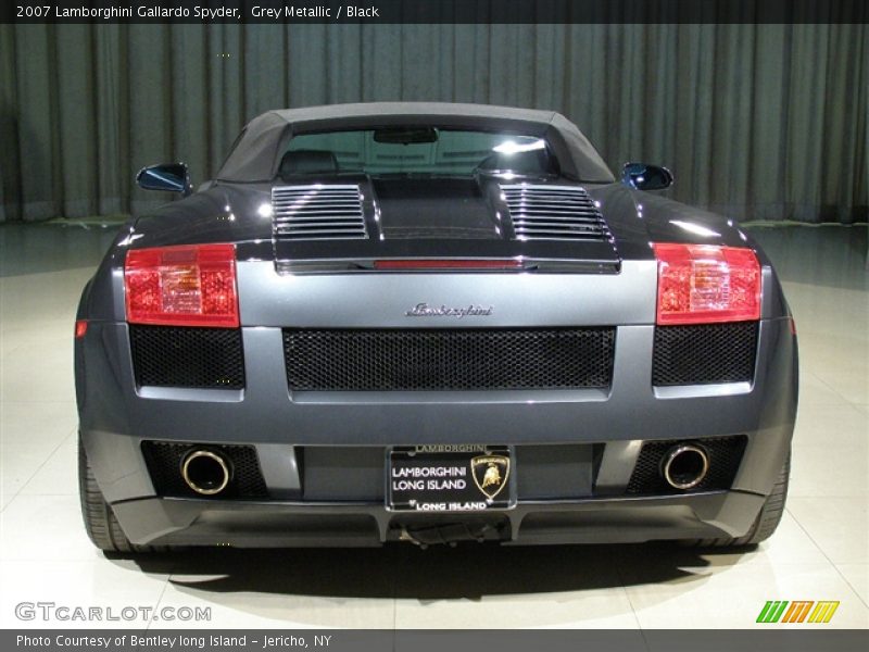 2007 Lamborghini Gallardo Spyder, Grey Metallic / Black, Rear - 2007 Lamborghini Gallardo Spyder