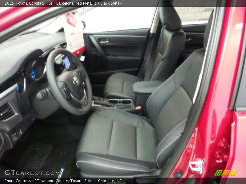  2015 Corolla S Plus Black Softex Interior