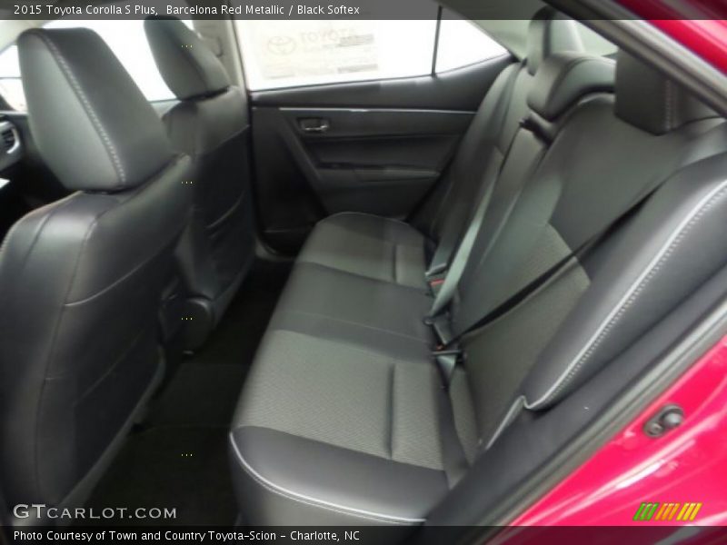 Barcelona Red Metallic / Black Softex 2015 Toyota Corolla S Plus