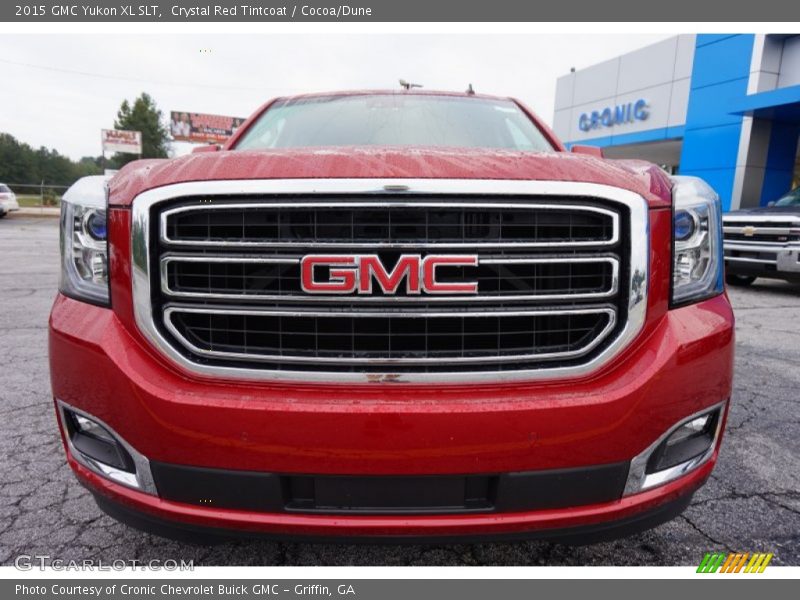 Crystal Red Tintcoat / Cocoa/Dune 2015 GMC Yukon XL SLT