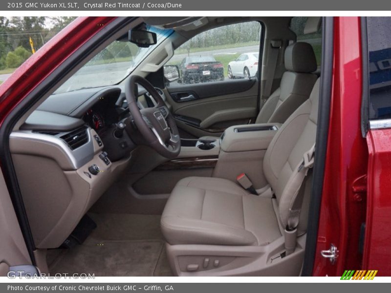 Crystal Red Tintcoat / Cocoa/Dune 2015 GMC Yukon XL SLT