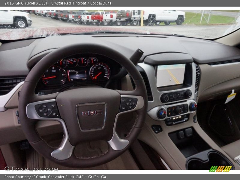 Crystal Red Tintcoat / Cocoa/Dune 2015 GMC Yukon XL SLT