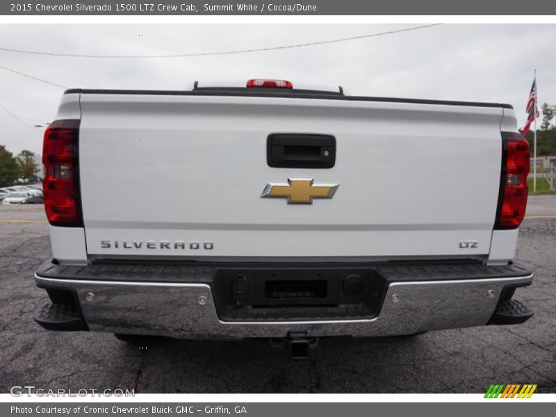 Summit White / Cocoa/Dune 2015 Chevrolet Silverado 1500 LTZ Crew Cab