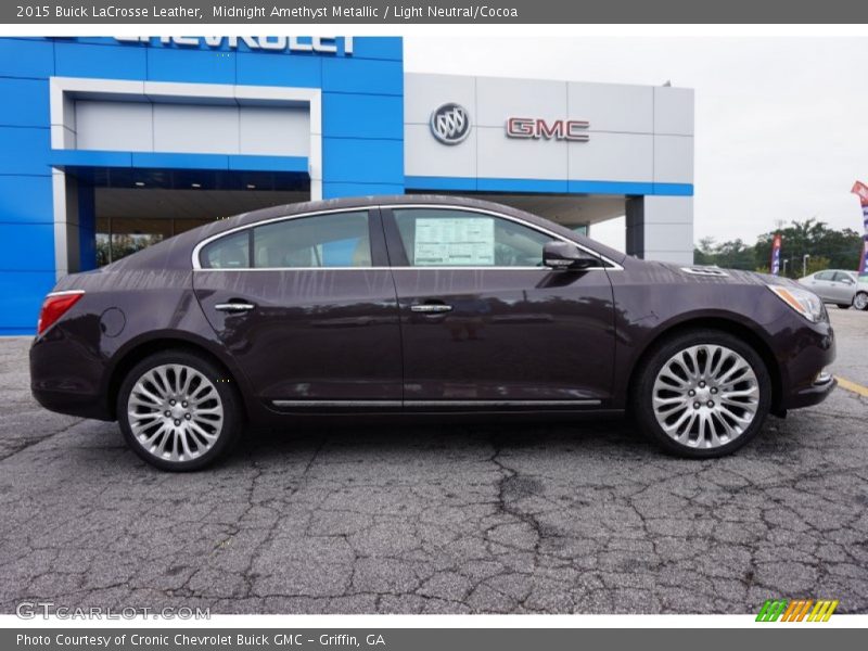 Midnight Amethyst Metallic / Light Neutral/Cocoa 2015 Buick LaCrosse Leather