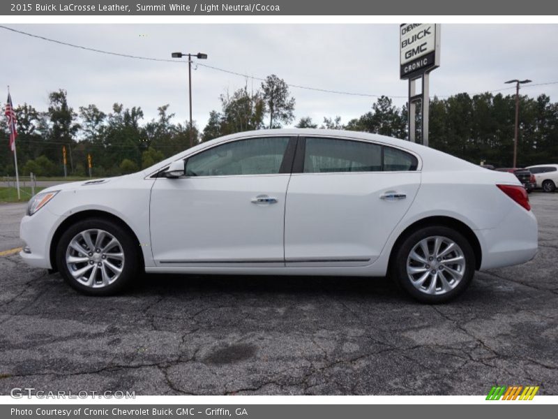 Summit White / Light Neutral/Cocoa 2015 Buick LaCrosse Leather