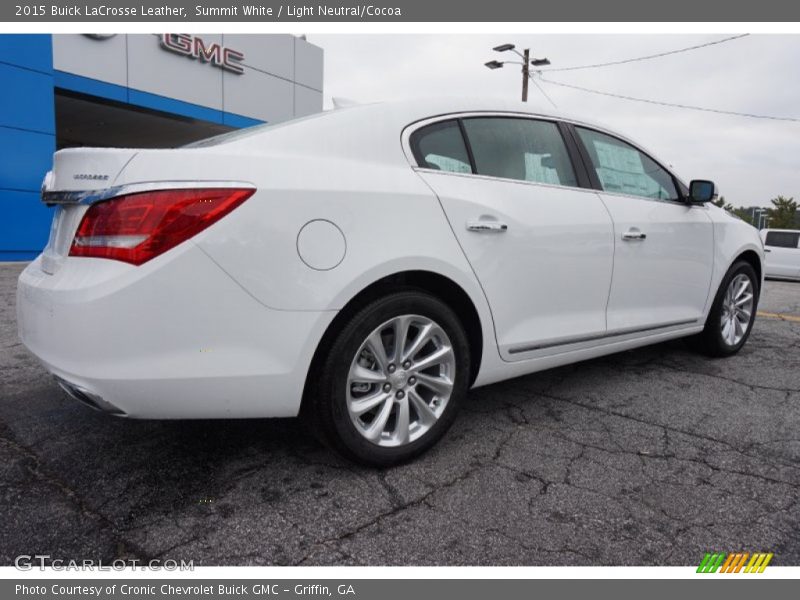 Summit White / Light Neutral/Cocoa 2015 Buick LaCrosse Leather