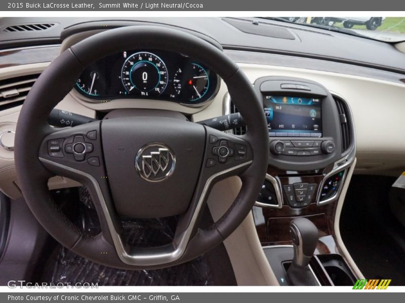 Summit White / Light Neutral/Cocoa 2015 Buick LaCrosse Leather